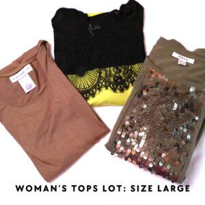 Mixed Lot Woman's Tops LARGE summer casual blouses